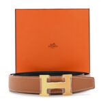 Box Togo 32mm H 95 38 Belt Black Gold - 图片 5