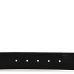 Moon Calfskin Pearl Double G Belt 70 28 Black Cream - 图片 3