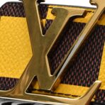 Damier Pop 40mm LV Initiales Belt 110 44 Jaune Mat - 图片 6