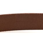 Vegetable Tanned Square Buckle Belt 85 34 Dark Brown Chocolate - 图片 3