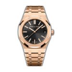 41mm 18k Rose Gold Black Dial on Bracelet