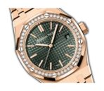37mm 18k Rose Gold Diamond Bezel Green Dial Automatic - 图片 2