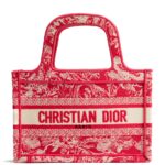 DIOR Book Tote Mini - Red/Cream