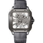Santos de Cartier skeleton watch CRWHSA0009