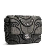 CHANEL CC Denim Wave Flap Bag - Gray - 图片 4