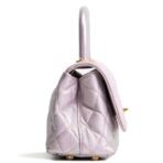 CHANEL Iridescent Caviar Extra Mini Coco Handle Flap Bag - Purple - 图片 4