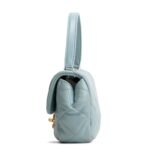 CHANEL Lambskin Quilted Rectangular Mini Flap - Light Blue - 图片 6