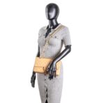 CHANEL Caviar Medium Double Flap Shoulder Bag - Beige - 图片 2