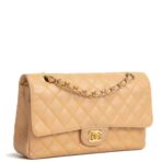 CHANEL Caviar Medium Double Flap Shoulder Bag - Beige - 图片 4