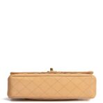 CHANEL Caviar Medium Double Flap Shoulder Bag - Beige - 图片 8