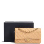 CHANEL Caviar Medium Double Flap Shoulder Bag - Beige - 图片 3
