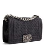 CHANEL Small Denim Boy Bag- Charcoal - 图片 3