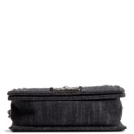 CHANEL Small Denim Boy Bag- Charcoal - 图片 7