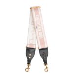 CHRISTIAN DIOR Adjustable Canvas Shoulder Strap - Pink