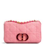 DIOR Denim Cannage Caro Medium - Pink OUTLET FINAL SALE