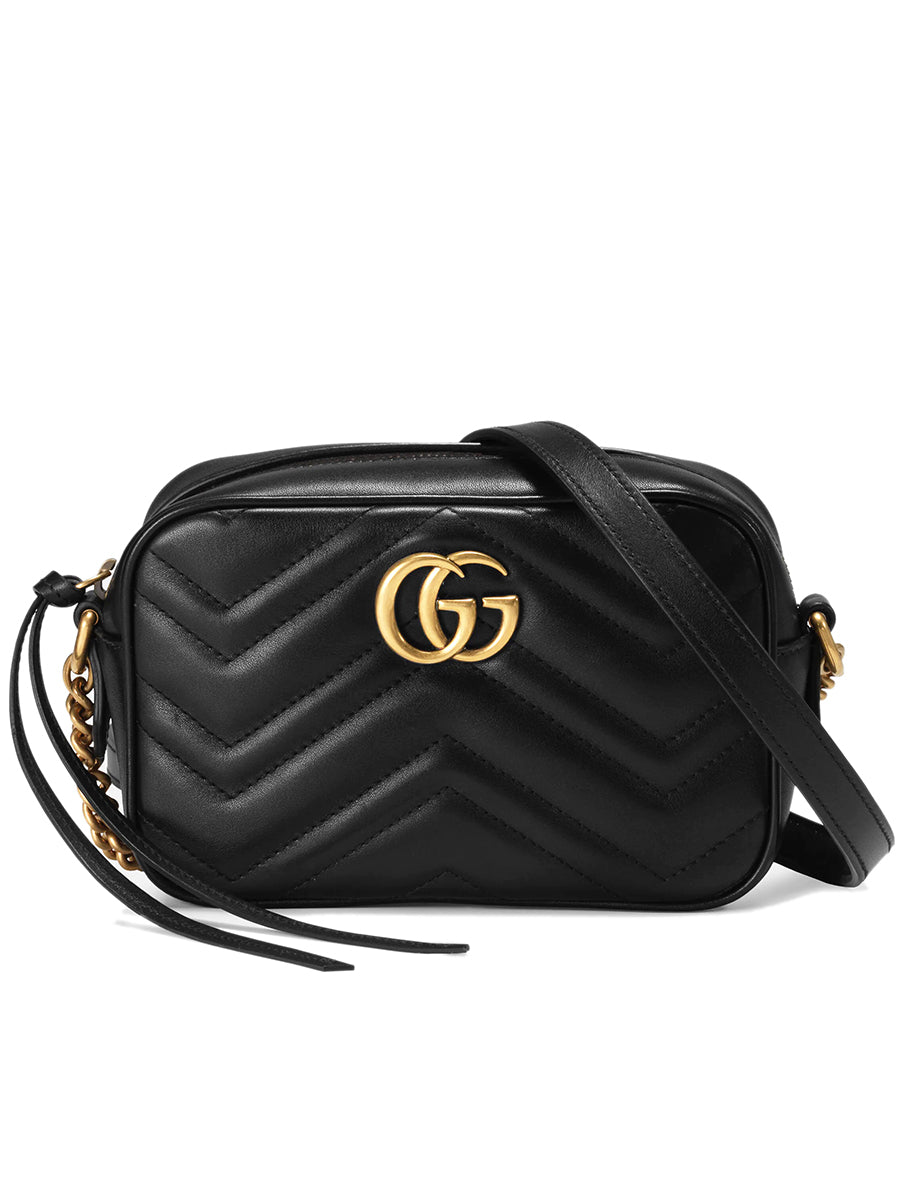 GUCMARMONTLEATHER18BK18CM_1.jpg GG Marmont Matelassé Mini Bag - 图片 1