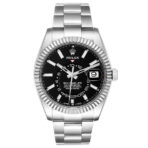 Rolex Sky Dweller Stainless Steel Oyster Bracelet Black Dial 326934