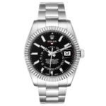 Rolex Sky Dweller Stainless Steel Oyster Bracelet Black Dial 326934
