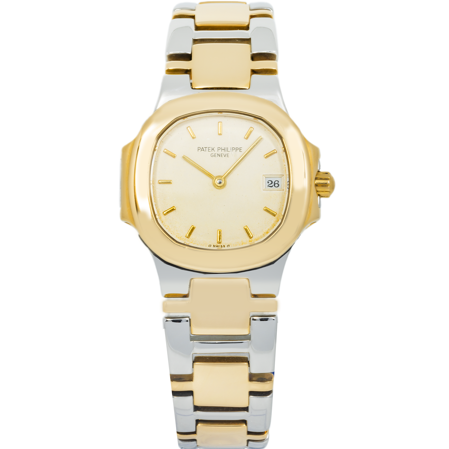 IMG_0367.png Patek Philippe Nautilus 4700 – Ladies Stainless Steel & Yellow Gold Quartz - 图片 1