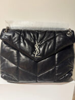 Loulou Puffer Medium Black Quilted Shoulder Bag - 图片 7