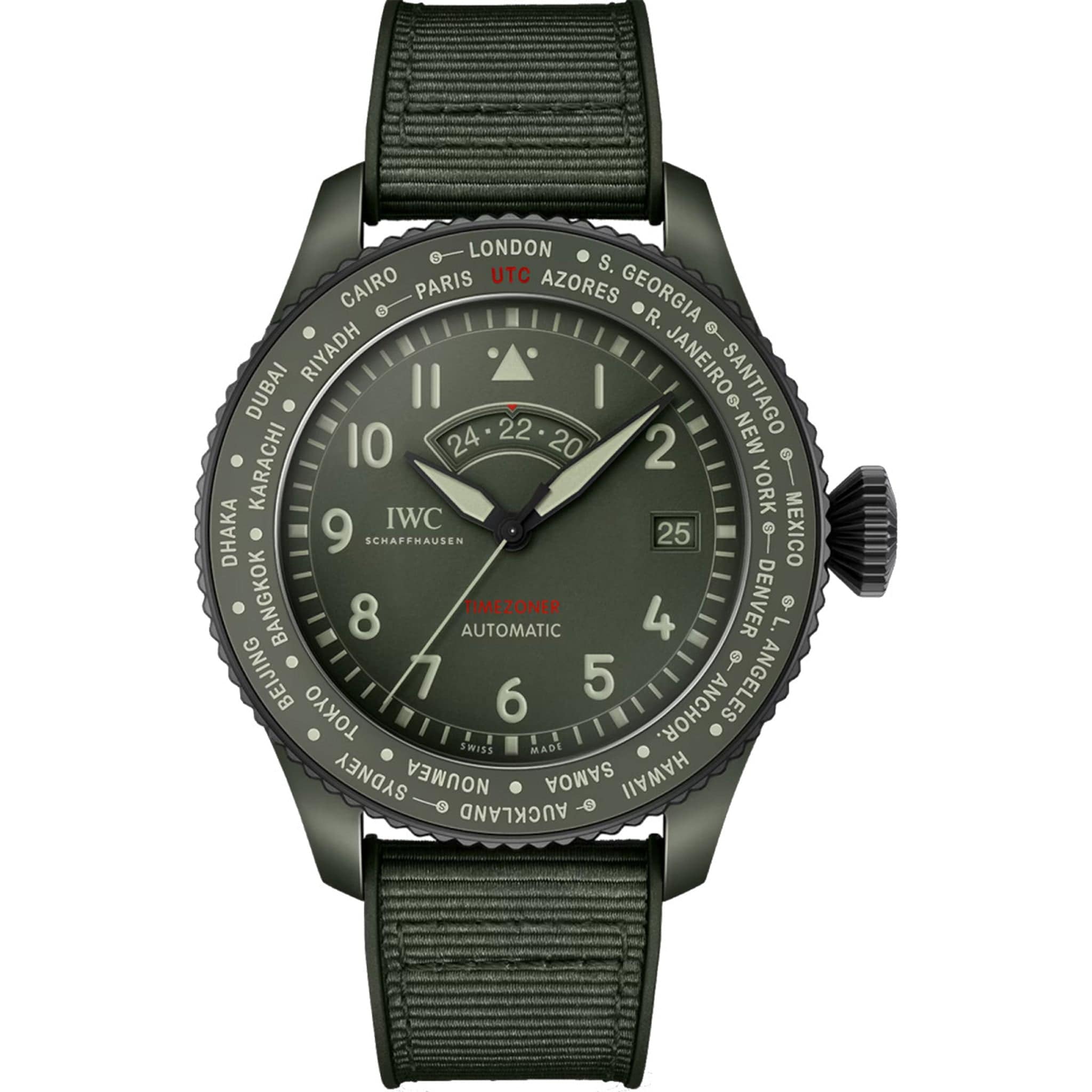 IW395601.jpg Pilot’s Watch Timezoner Top Gun Woodland IW395601 - 图片 1