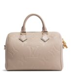LOUIS VUITTON Monogram Empreinte Speedy Bandouliere 25 - Turtledove - 图片 5