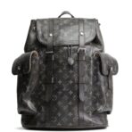 LOUIS VUITTON Christopher MM Brushed Monogram Eclipse Cowhide Backpack