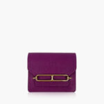 Hermès Roulis Slim Wallet Belt Bag Purple GHW
