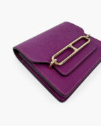 Hermès Roulis Slim Wallet Belt Bag Purple GHW - 图片 6