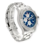 Breitling Aeromarine Super Avenger A13371 Blue Dial Steel Mens Watch - 图片 6