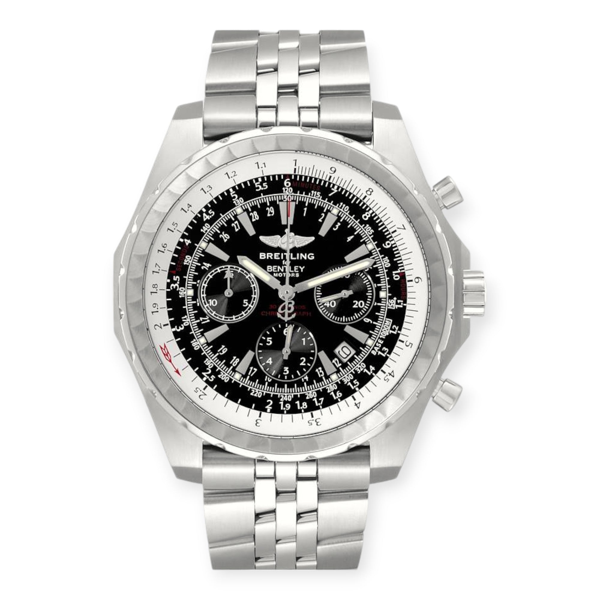 Pre-Owned-Breitling-Bentley-Motors-T-A25363-Black-Dial-Chronograph-Mens-Watch-JD-Watches-NY.jpg Breitling Bentley Motors T A25363 Black Dial Chronograph Mens Watch - 图片 1
