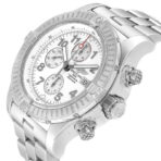 Breitling Super Avenger A13370 White Dial Chronograph Steel Mens Watch - 图片 5
