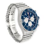 Breitling Super Chronomat B01 AB0136 Blue Dial Steel Mens Watch - 图片 5