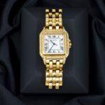 Cartier 18K Yellow Gold Panthere De Cartier 883969 Large Diamond Watch - 图片 4