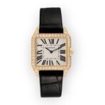 Cartier Santos Dumont Yellow Gold WH100351 Silver Dial Women's Watch