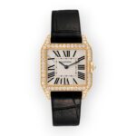 Cartier Santos Dumont Yellow Gold WH100351 Silver Dial Women's Watch