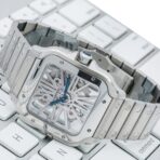 Cartier Santos WHSA0015 39.8mm White Dial With Stainless Steel Bracelet - 图片 2