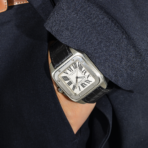 Cartier Santos XL Stainless Steel Automatic Watch – 38mm Leather Strap - 图片 7