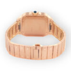 Cartier Santos de Cartier WGSA0018 39.8mm Silvered Opaline Dial With Rose Gold Bracelet - 图片 4