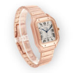 Cartier Santos de Cartier WGSA0018 39.8mm Silvered Opaline Dial With Rose Gold Bracelet - 图片 5