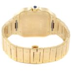 Cartier Santos de Cartier WGSA0029 39.8mm Silvered Opaline Dial With Yellow Gold Bracelet - 图片 5