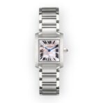 Cartier Tank Francaise Small W51008Q3 25mm Pink Mother Of Pearl Dial