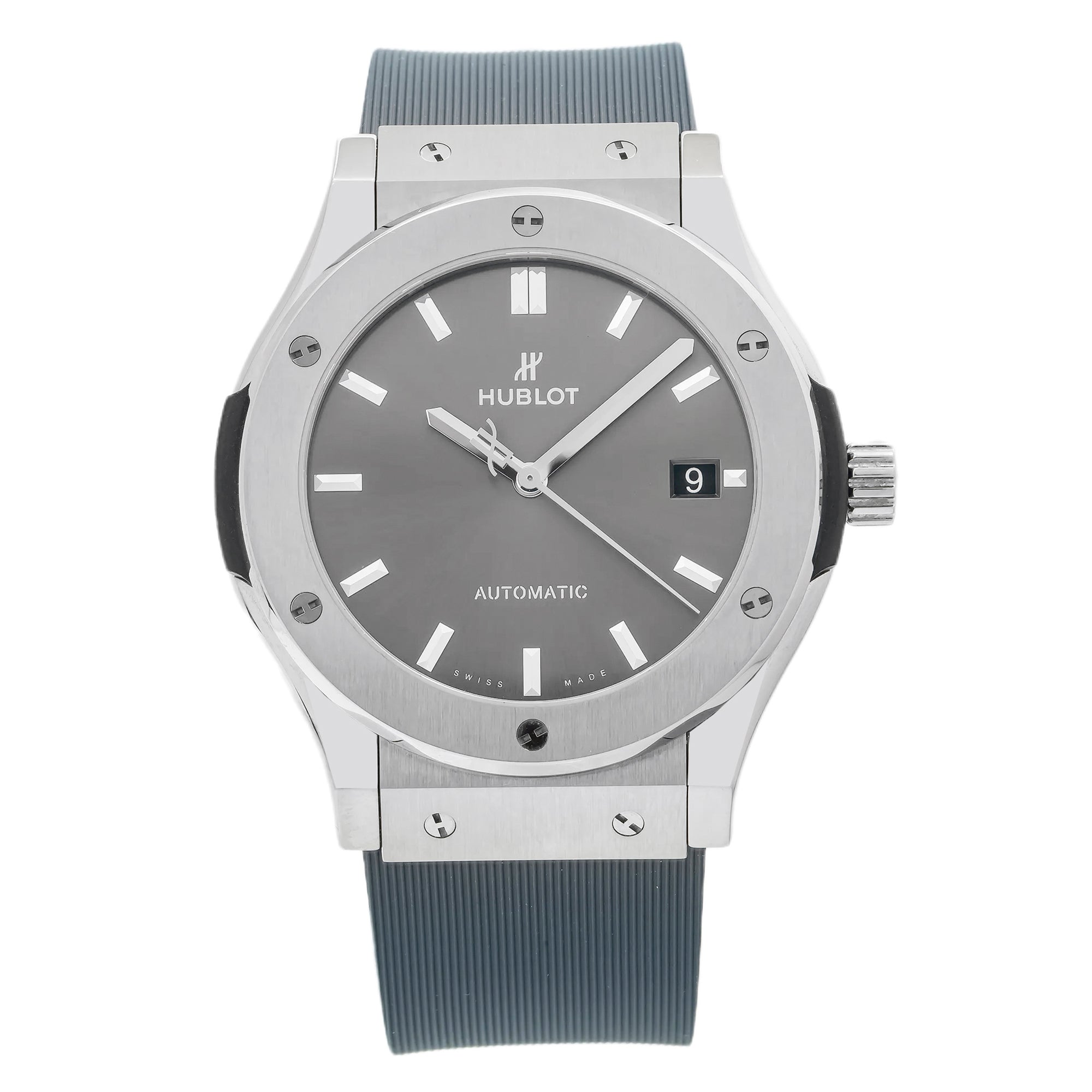Pre-Owned-Hublot-Classic-Fusion-542_NX_7071_LR-42MM-Silver-Dial-With-Rubber-Bracelet-JD-Watches-NY.jpg Hublot Classic Fusion 542.NX.7071.LR 42MM Silver Dial With Rubber Bracelet - 图片 1