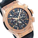 Hublot Classic Fusion Aerofusion 525.OX.0180.LR Black Dial With Leather Bracelet - 图片 3