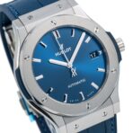 Hublot Classic Fusion Blue 511.NX.7170.LR 45MM Blue Dial With Leather Bracelet - 图片 2