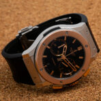 Hublot Classic Fusion Chronograph 521.NO.1181.LR 45MM Black Dial With Crocodile Skin Bracelet - 图片 2