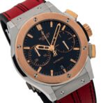 Hublot Classic Fusion Chronograph 521.NO.1181.LR  45MM Black Dial With Red Leather Bracelet - 图片 3