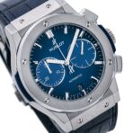 Hublot Classic Fusion Chronograph 521.NX.7170.LR 45MM Blue Dial With Crocodile Skin Bracelet - 图片 3