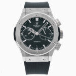 Hublot Classic Fusion Chronograph 541.NX.1171.RX 42MM Black Dial With Rubber Bracelet