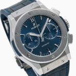 Hublot Classic Fusion Chronograph 541.NX.7170.LR 42MM Blue Dial With Leather Bracelet - 图片 3